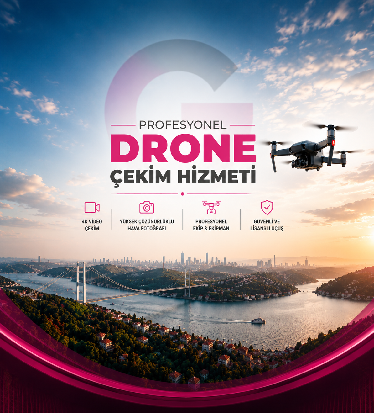 Gökyüzünden Etkileyici Kareler, Profesyonel Drone Çekimleri